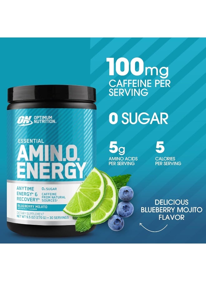 Optimum Nutrition (ON) Amino Energy Drink - 30 Servings (Blueberry Mojito) - Image 2